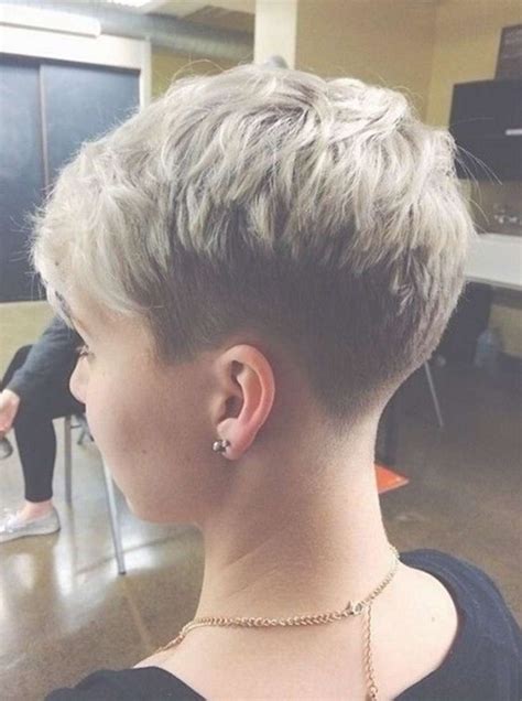 The sides and the back remain the same as the other pixie haircut. . Short pixie haircuts front and back view